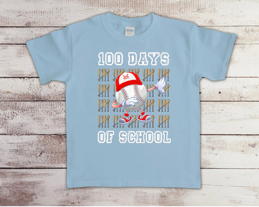 100 Days of School Baseball - YOUTH