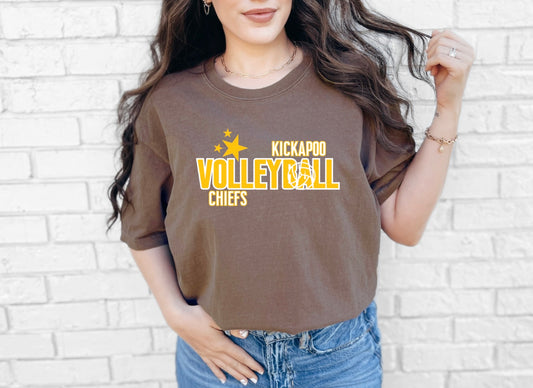 Kickapoo Volleyball Gold/White