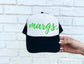 Margs - Lime Green Print