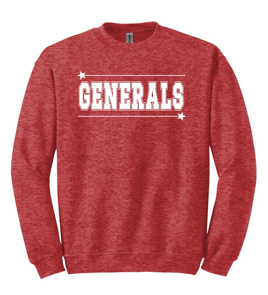 Pershing General Star - Adult Gildan Sweatshirt