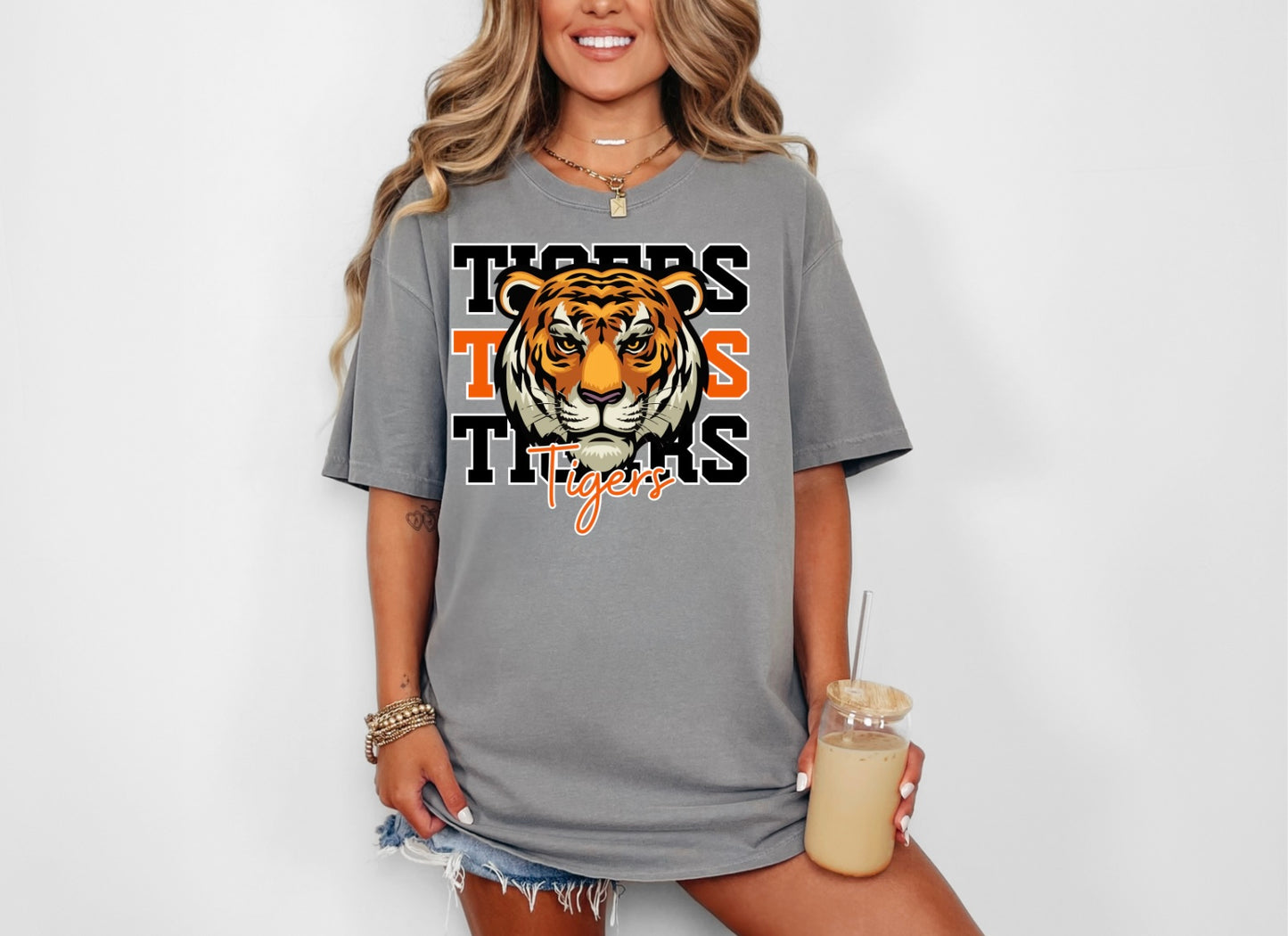 Tigers Stacked - Orange