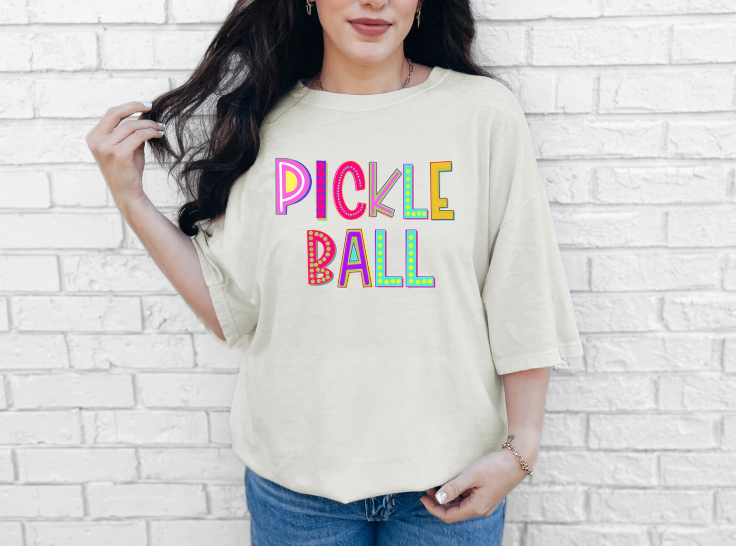 Pickleball - Colorful Letters