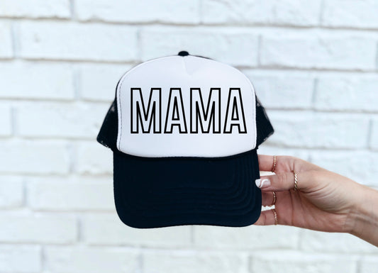 Mama - Black Outline