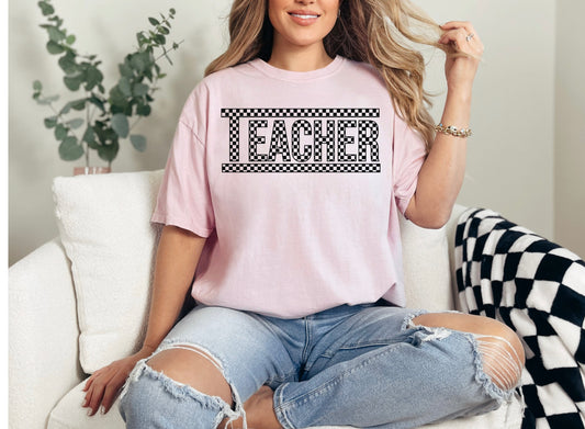 Teacher - Black and White Checker