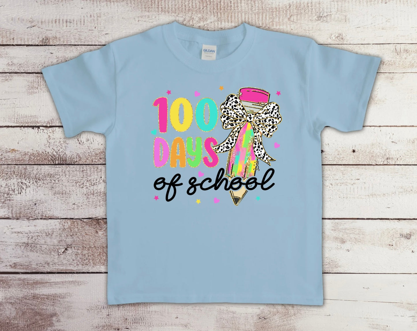 100 Days of School Pencil Bow - YOUTH