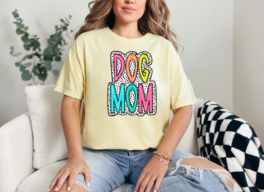 Dog Mom - Colorful Dot