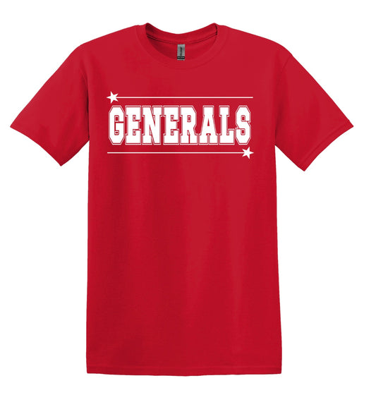 Pershing Generals Star - Adult Gildan Softstyle T-shirt