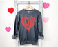 Love - Distressed Red