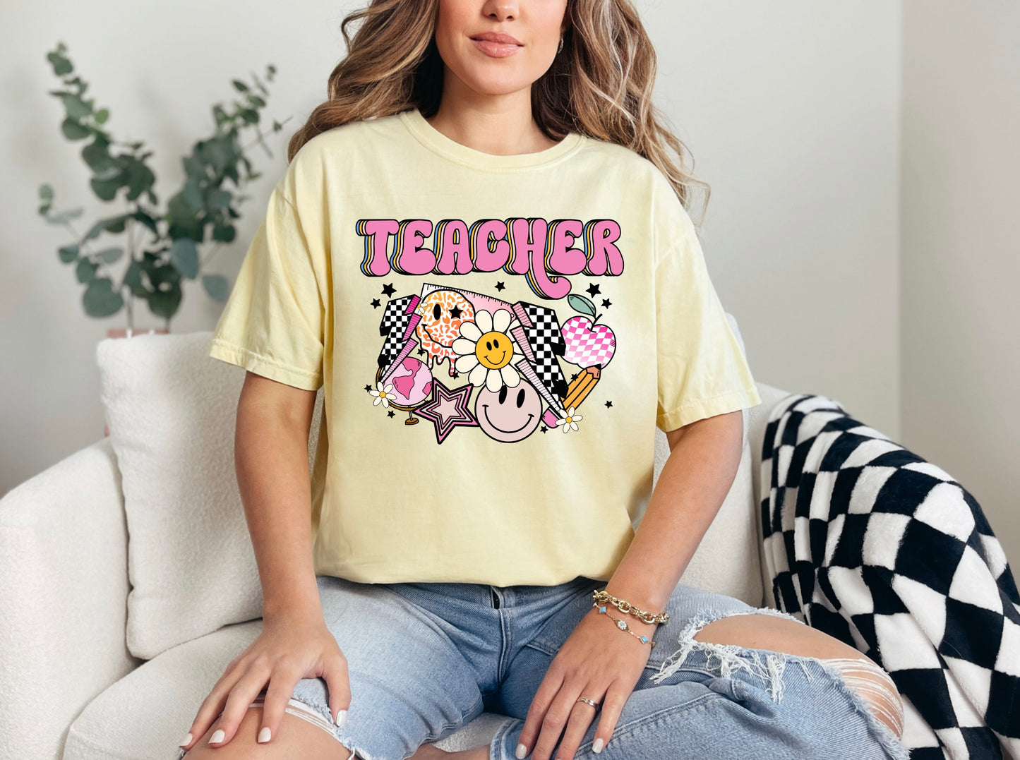 Teacher - Retro Smiley