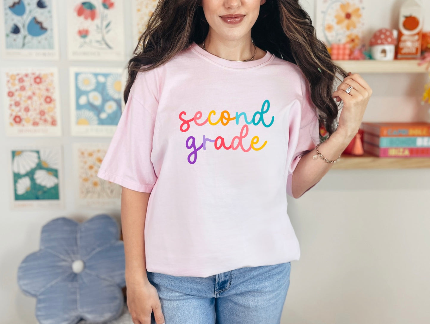 Second Grade Rainbow Print