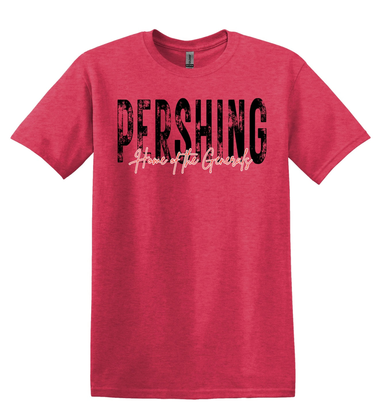 Pershing Home of the Generals - Adult Gildan Softstyle T-shirt