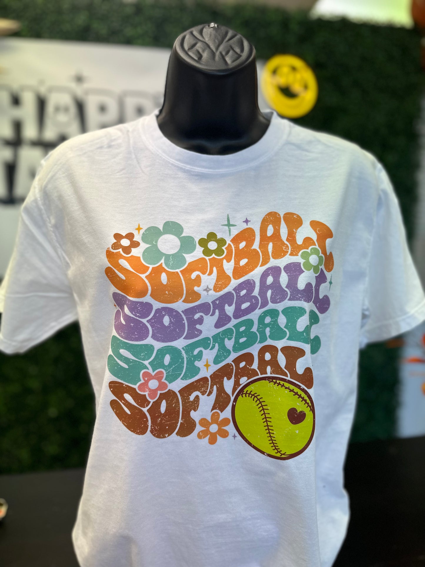 Floral Softball Tee