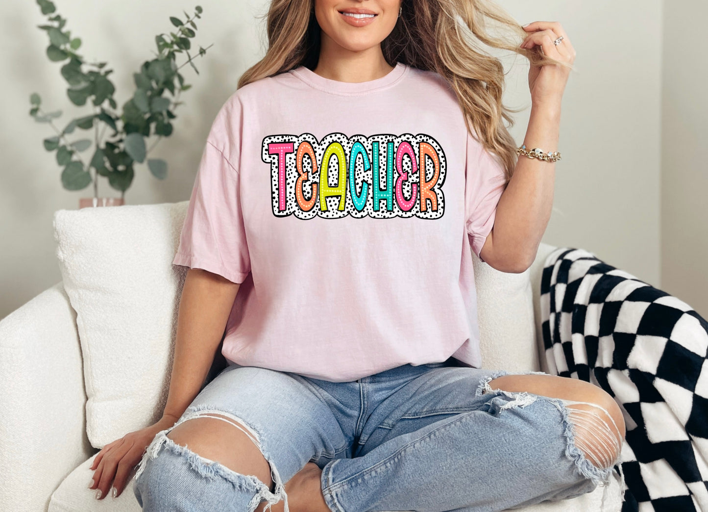 Teacher Colorful Dot