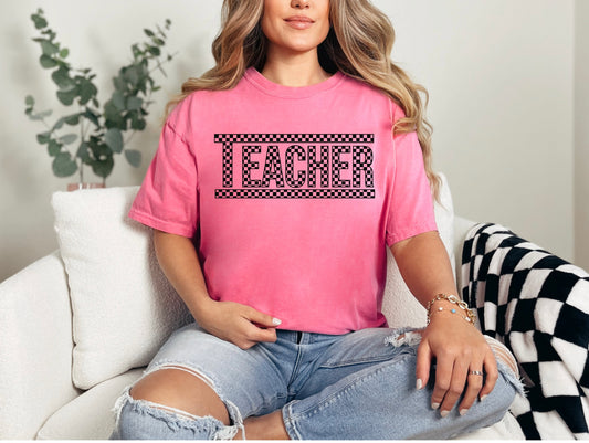 Teacher - Black and White Checker