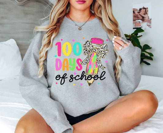 100 Days of School Pencil Bow