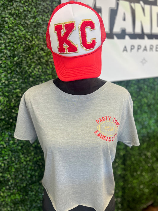 Party Time KC Crop Tee