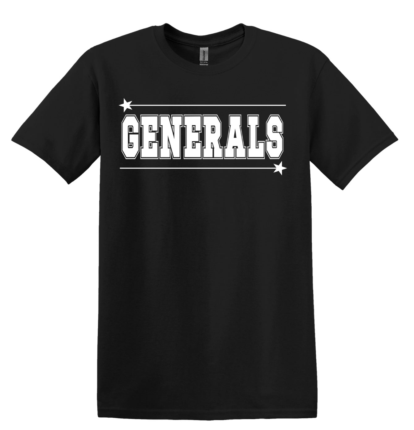 Pershing Generals Star - Adult Gildan Softstyle T-shirt