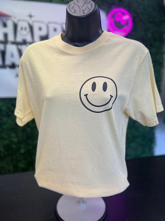 Softball Groovy Smiley CC Tee