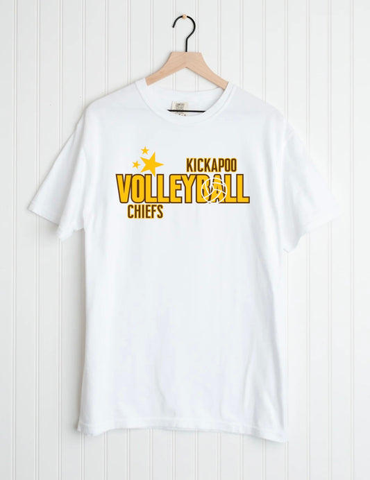 Kickapoo Volleyball Gold/Brown