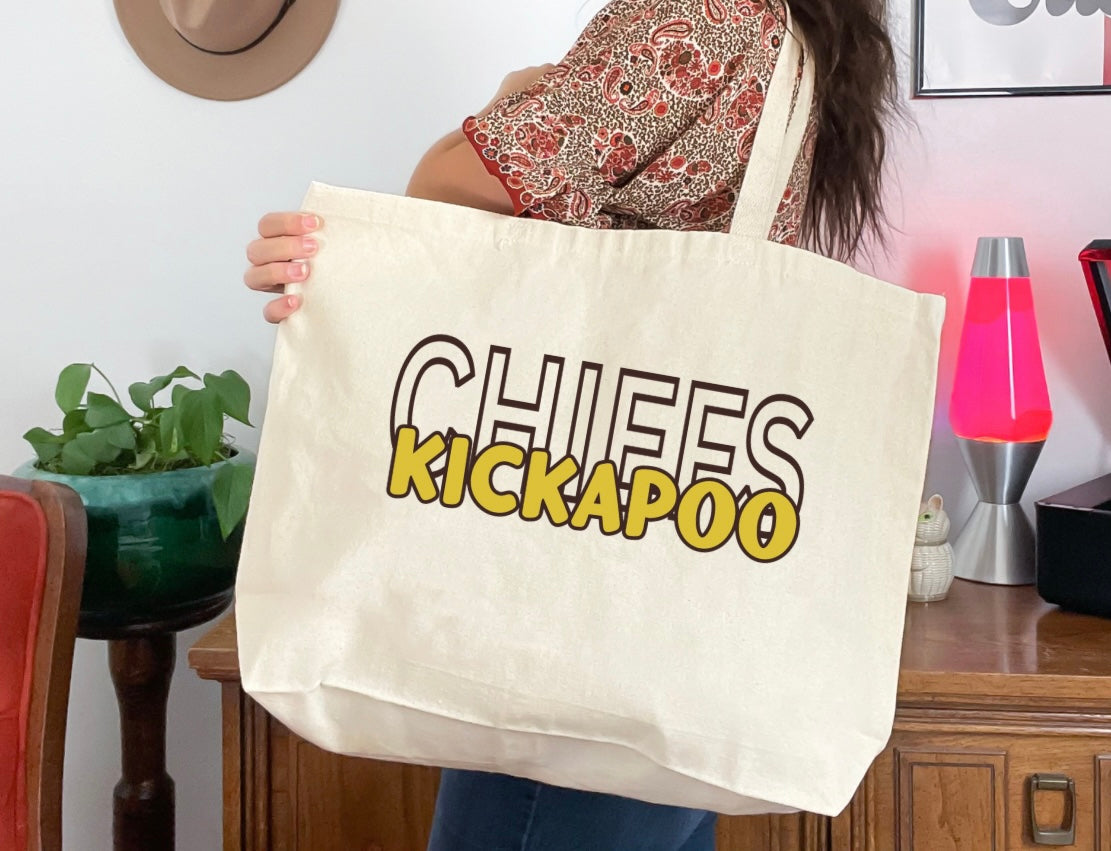 Chiefs Outline Design Tote Bag