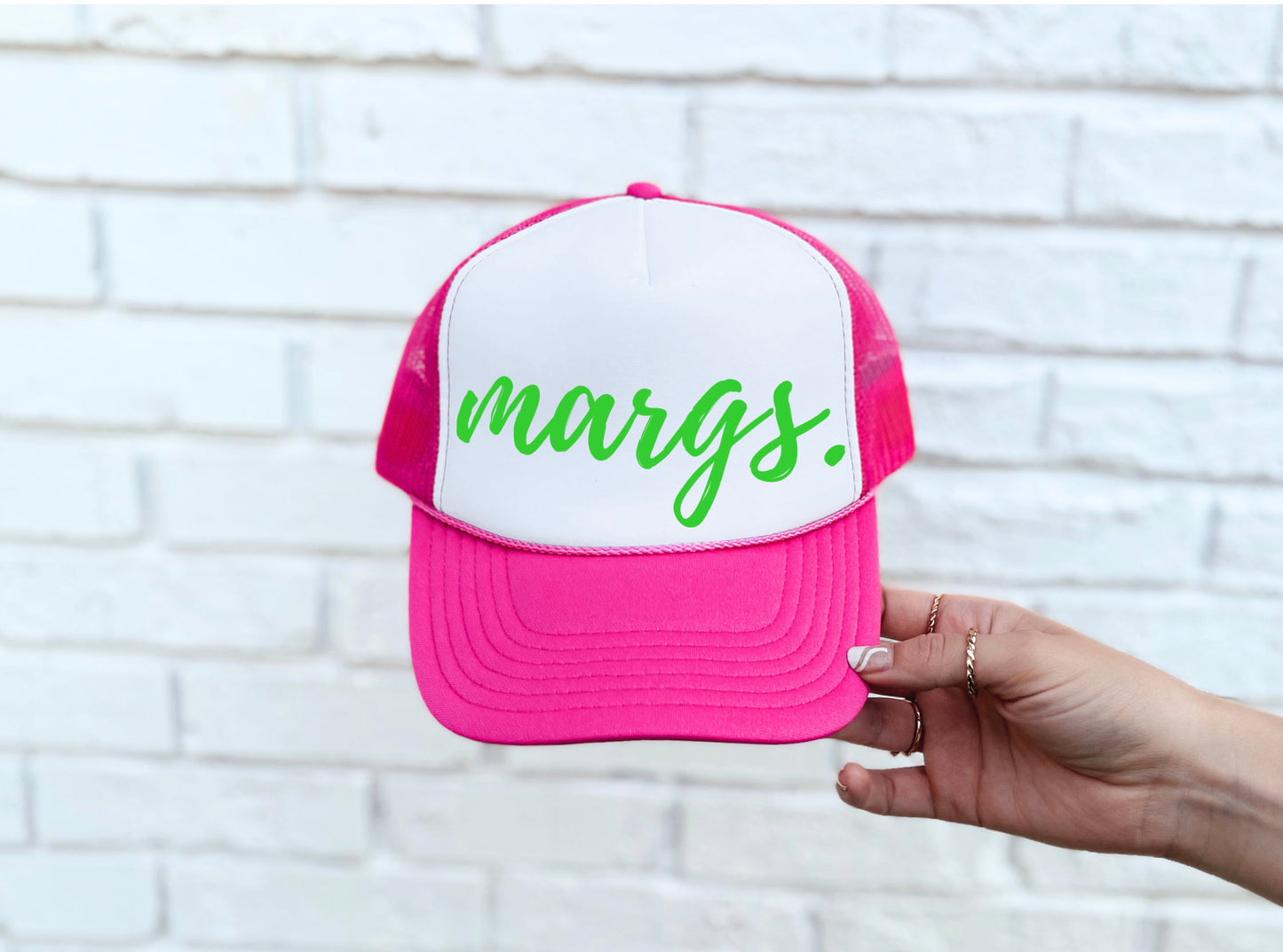 Margs - Lime Green Print