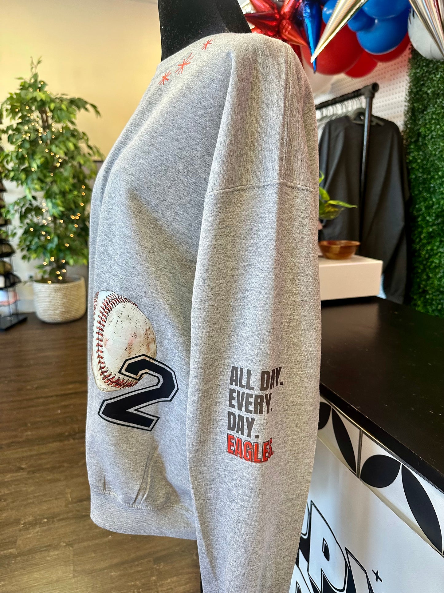 Custom Team Baseball Doodle Sweatshirt