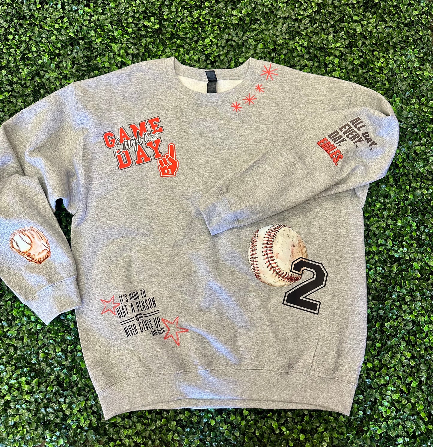 Custom Team Baseball Doodle Sweatshirt