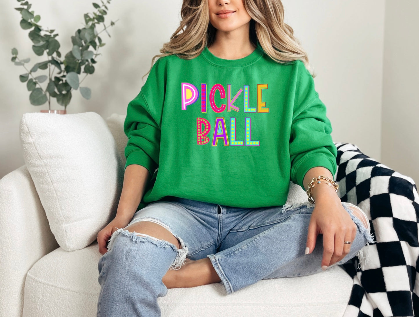 Pickleball - Colorful Letters